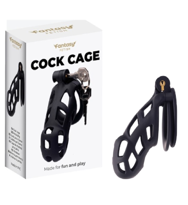 Kavez za penis, sa bravom i 4 prstena  FT001140-1